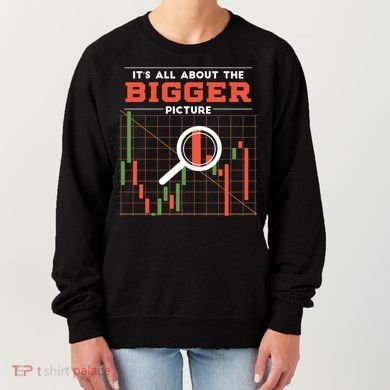 Stock Market Graph Bigger Picture Women's Sweatshirt