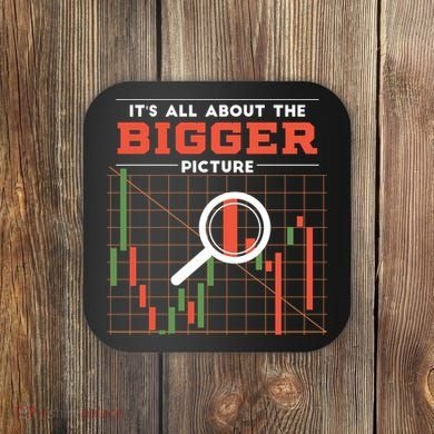 Stock Market Graph Bigger Picture Coaster