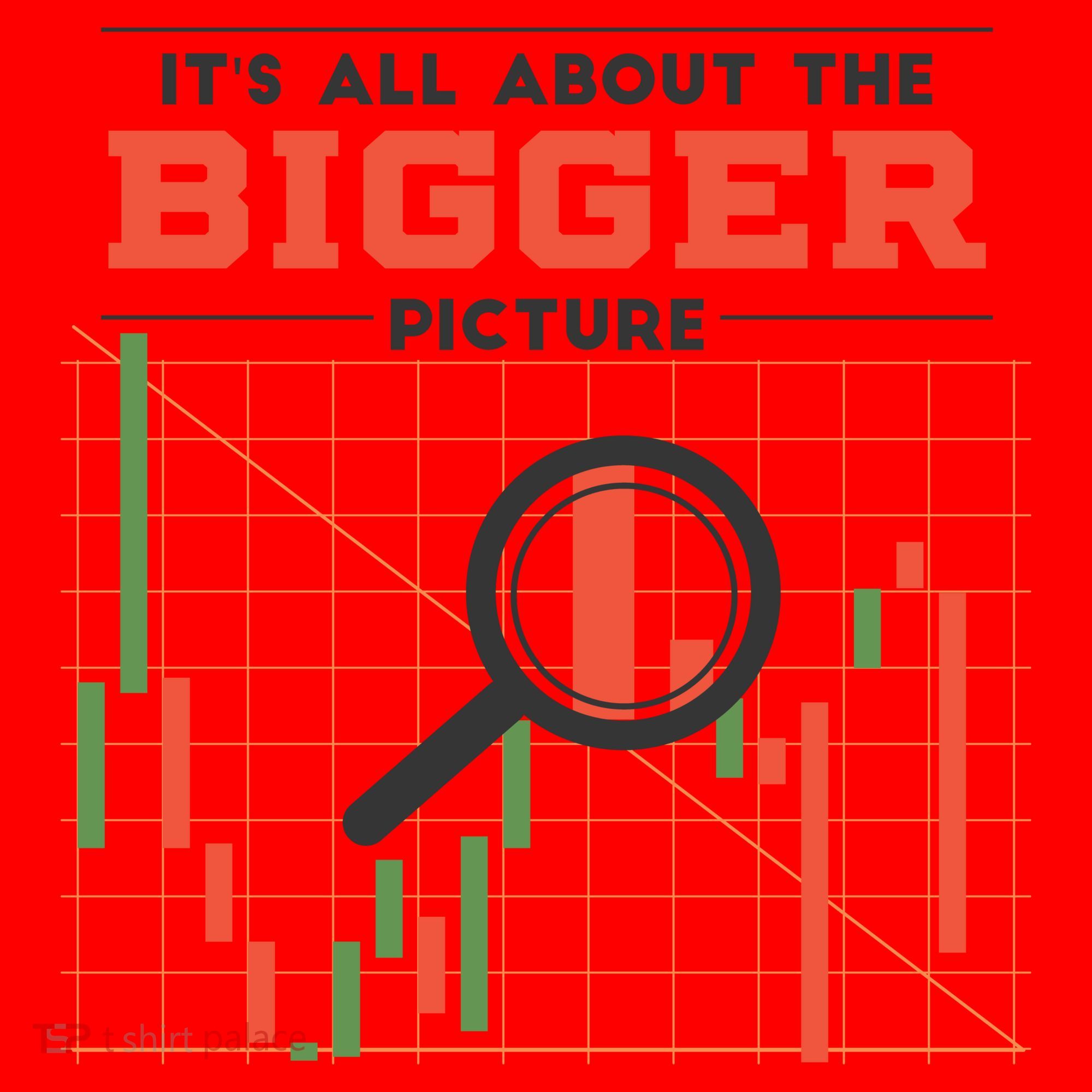 Stock Market Graph Bigger Picture Santa Hat
