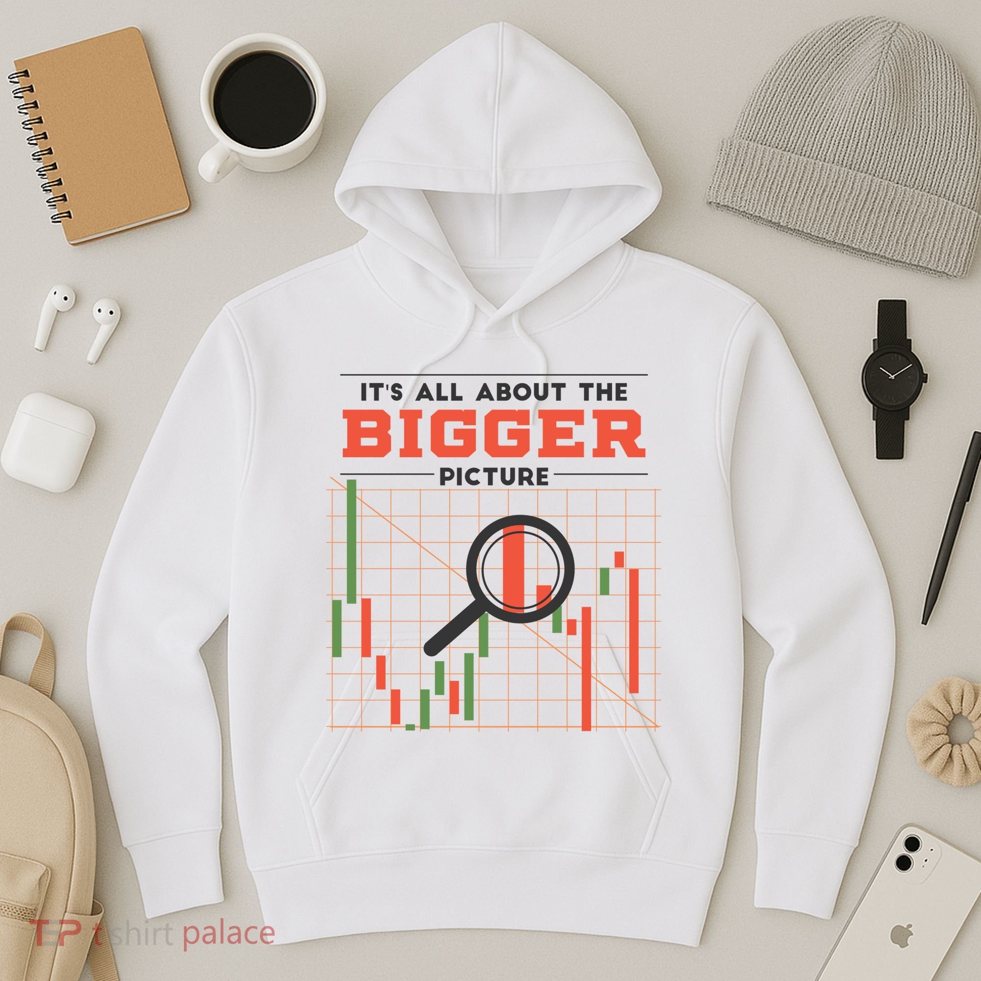 Stock Market Graph Bigger Picture Hoodie