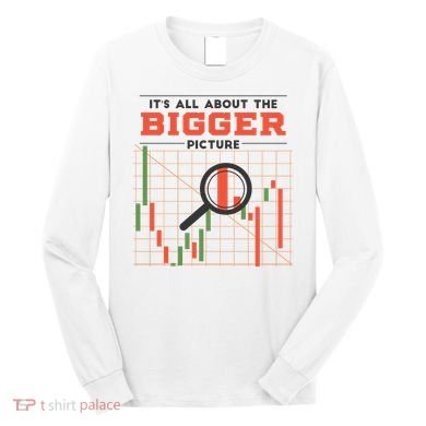 Stock Market Graph Bigger Picture Long Sleeve Shirt