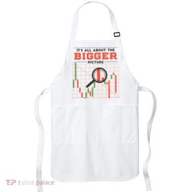 Stock Market Graph Bigger Picture Apron