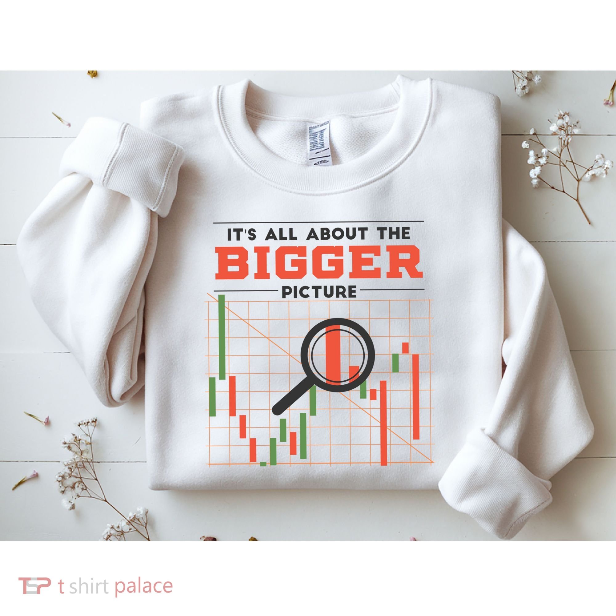Stock Market Graph Bigger Picture Sweatshirt