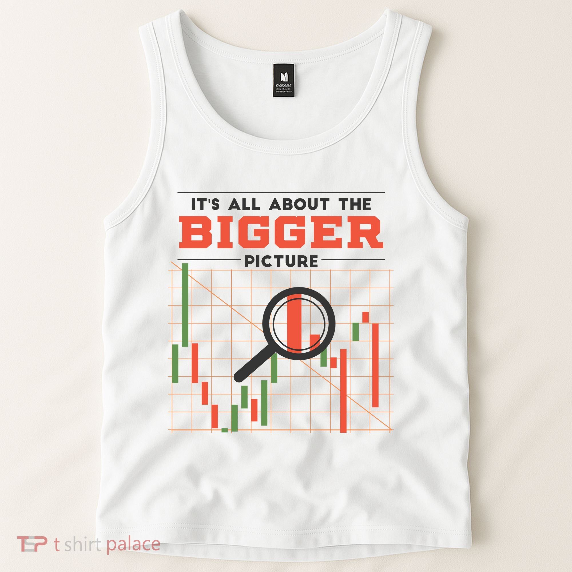Stock Market Graph Bigger Picture Tank Top