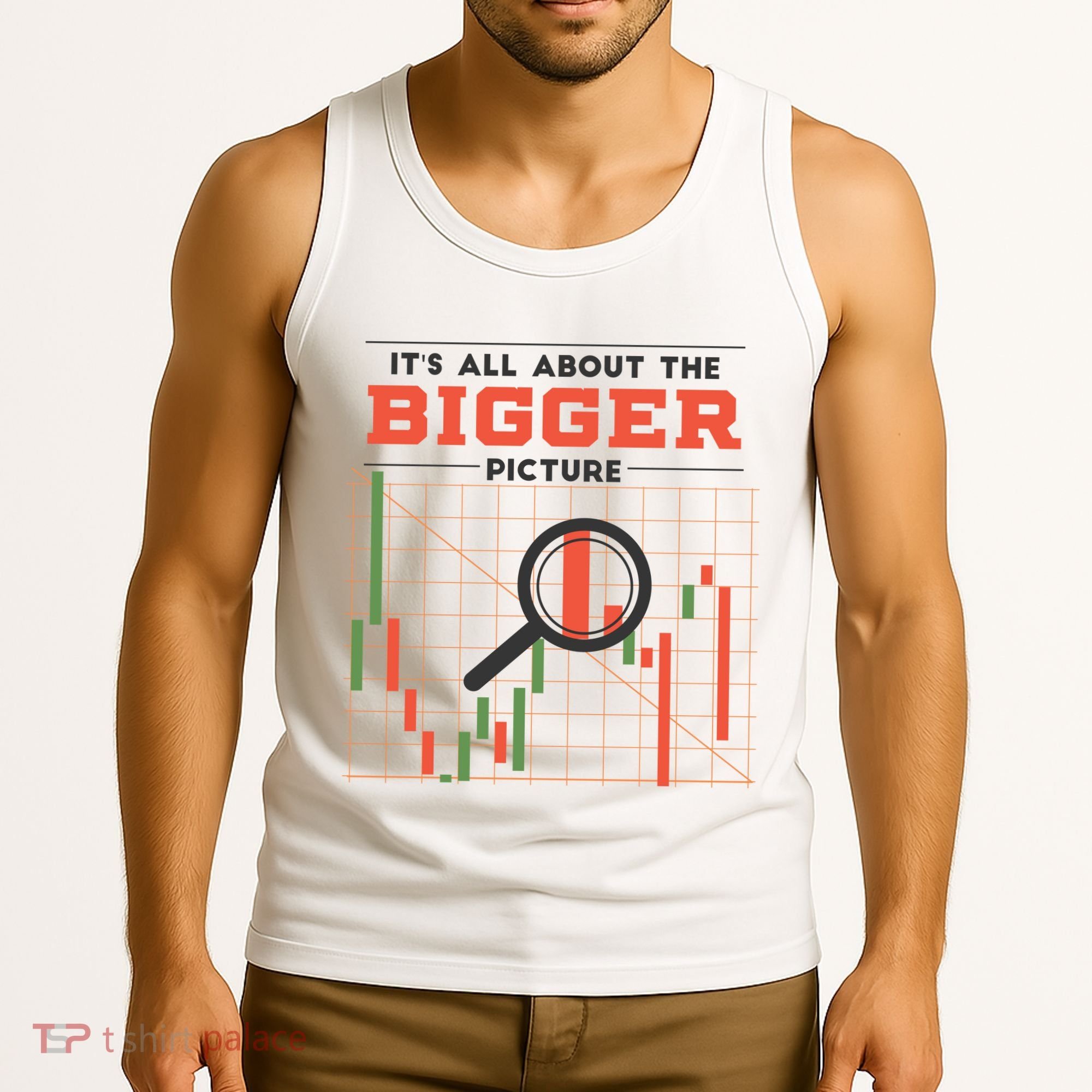 Stock Market Graph Bigger Picture Tank Top