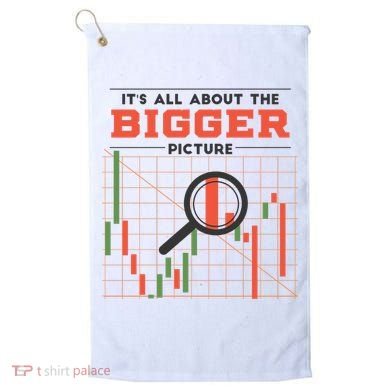 Stock Market Graph Bigger Picture Golf Towel