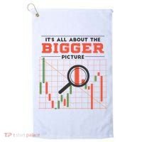 Stock Market Graph Bigger Picture Golf Towel thumb 0