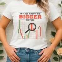 Stock Market Graph Bigger Picture Women's T-Shirt thumb 2
