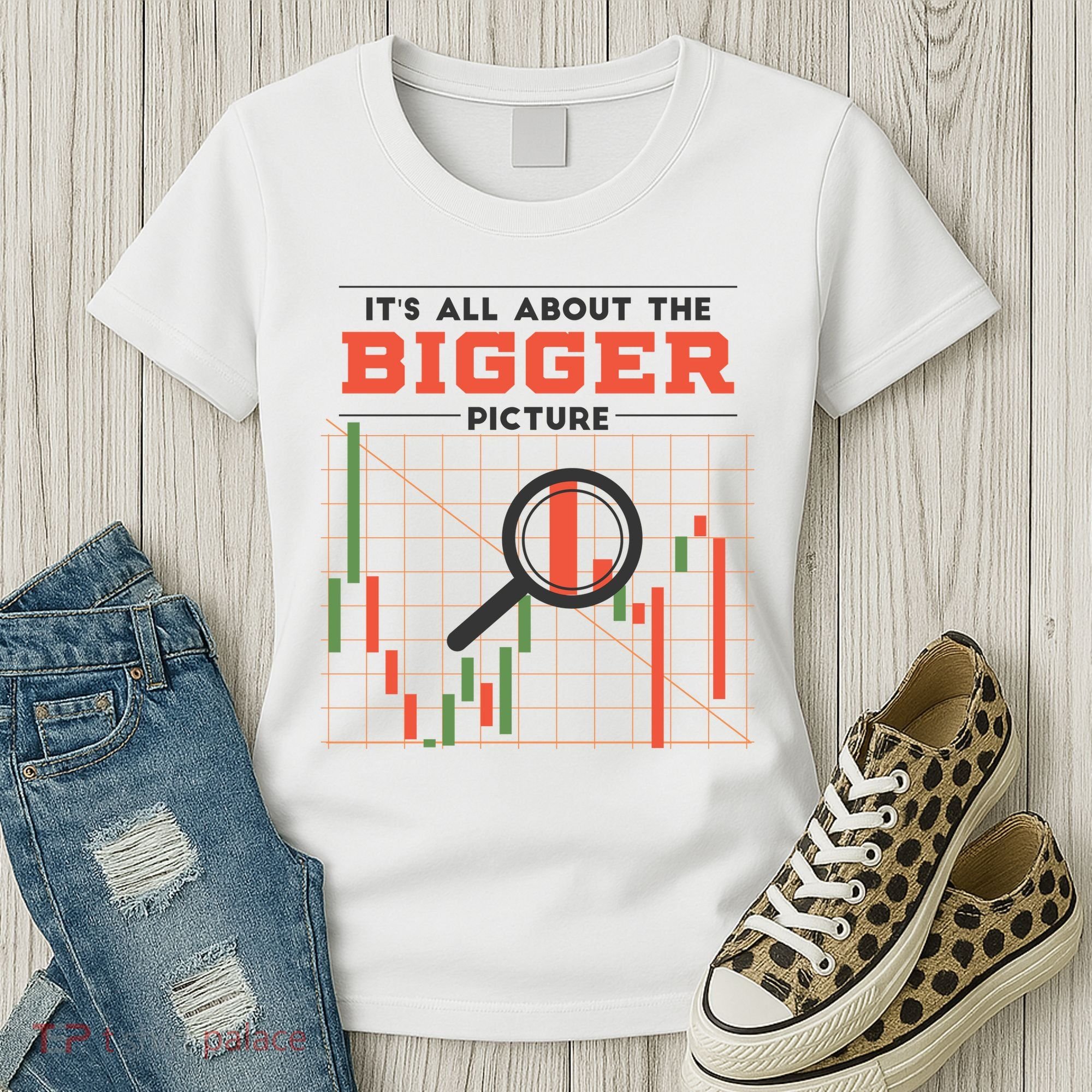 Stock Market Graph Bigger Picture Women's T-Shirt