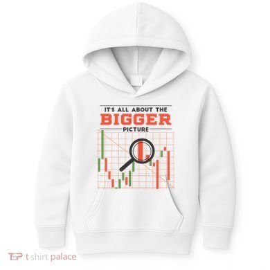 Stock Market Graph Bigger Picture Kids Hoodie