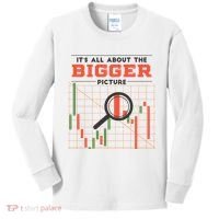 Stock Market Graph Bigger Picture Kids Long Sleeve Shirt thumb 0