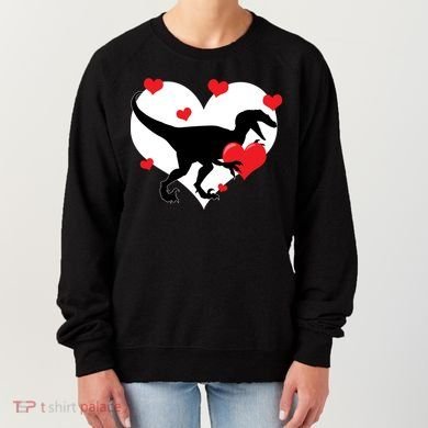 Stole My Heart Cute Dinosaur Women's Sweatshirt
