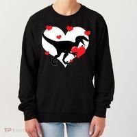 Stole My Heart Cute Dinosaur Women's Sweatshirt thumb 0