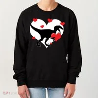 Stole My Heart Cute Dinosaur Women's Sweatshirt thumb 0