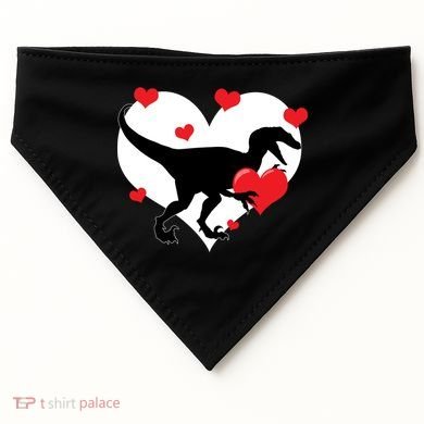 Stole My Heart Cute Dinosaur USA-Made Doggie Bandana