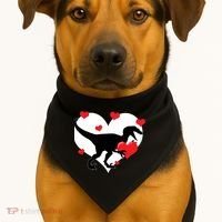 Stole My Heart Cute Dinosaur USA-Made Doggie Bandana thumb 1