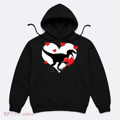 Stole My Heart Cute Dinosaur Hoodie