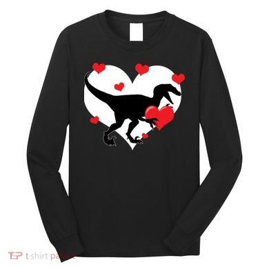 Stole My Heart Cute Dinosaur Long Sleeve Shirt