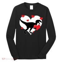 Stole My Heart Cute Dinosaur Long Sleeve Shirt thumb 0