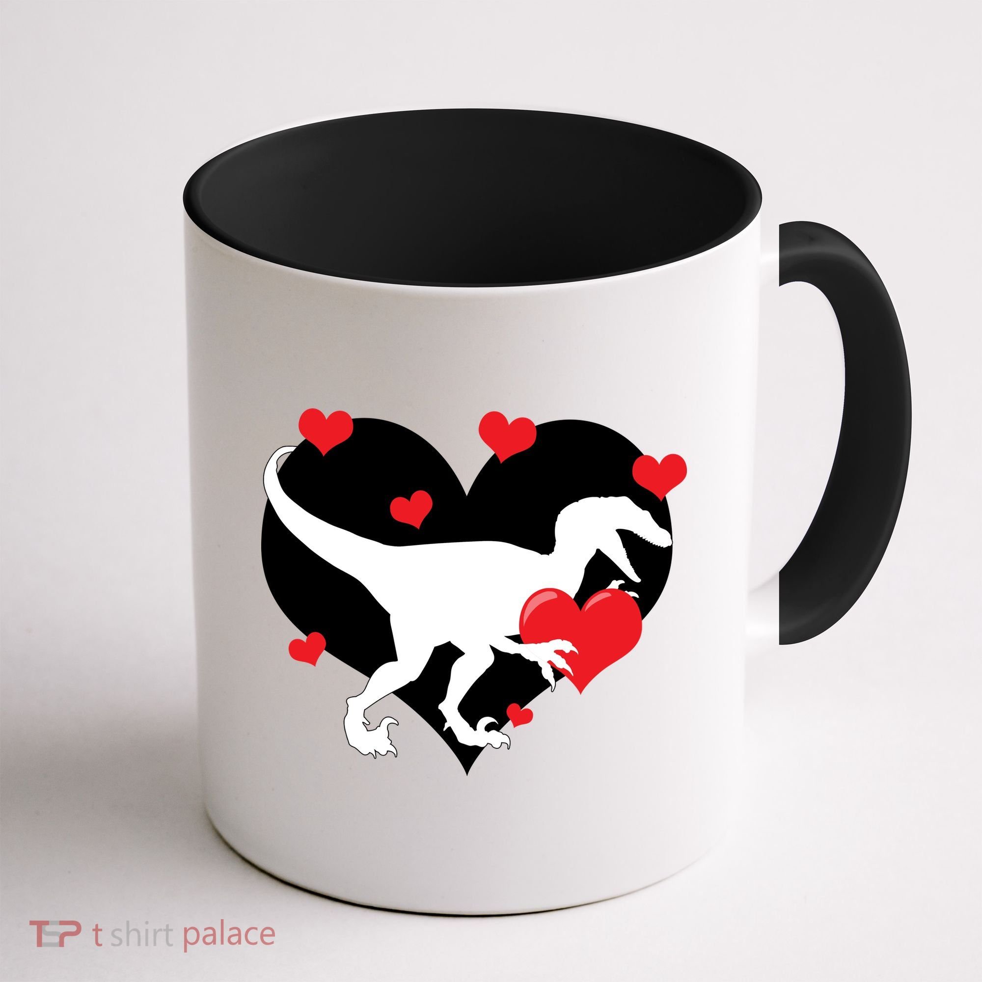 Stole My Heart Cute Dinosaur Coffee Mug