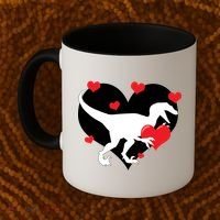 Stole My Heart Cute Dinosaur Coffee Mug thumb 2