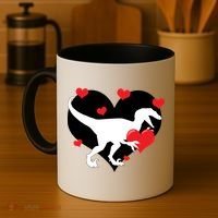 Stole My Heart Cute Dinosaur Coffee Mug thumb 4