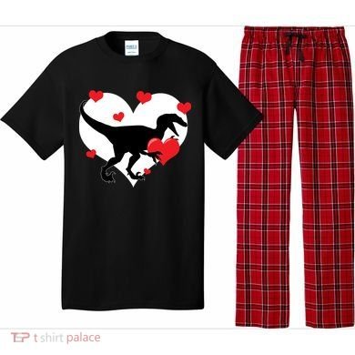 Stole My Heart Cute Dinosaur Pajama Set