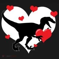 Stole My Heart Cute Dinosaur Women's Hoodie thumb 2