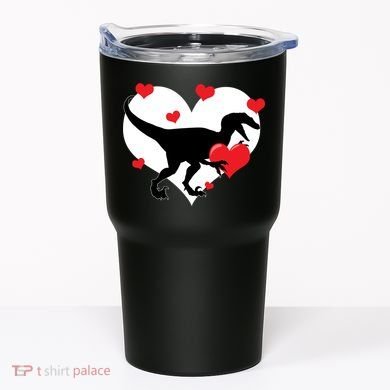 Stole My Heart Cute Dinosaur Tumbler