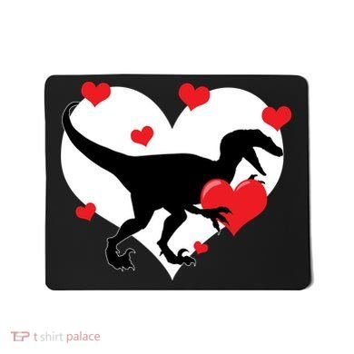 Stole My Heart Cute Dinosaur Mousepad