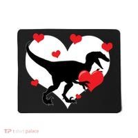 Stole My Heart Cute Dinosaur Mousepad thumb 0
