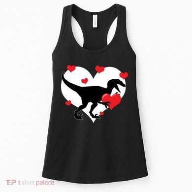 Stole My Heart Cute Dinosaur Women's Tank Top