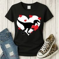 Stole My Heart Cute Dinosaur Women's T-Shirt thumb 3