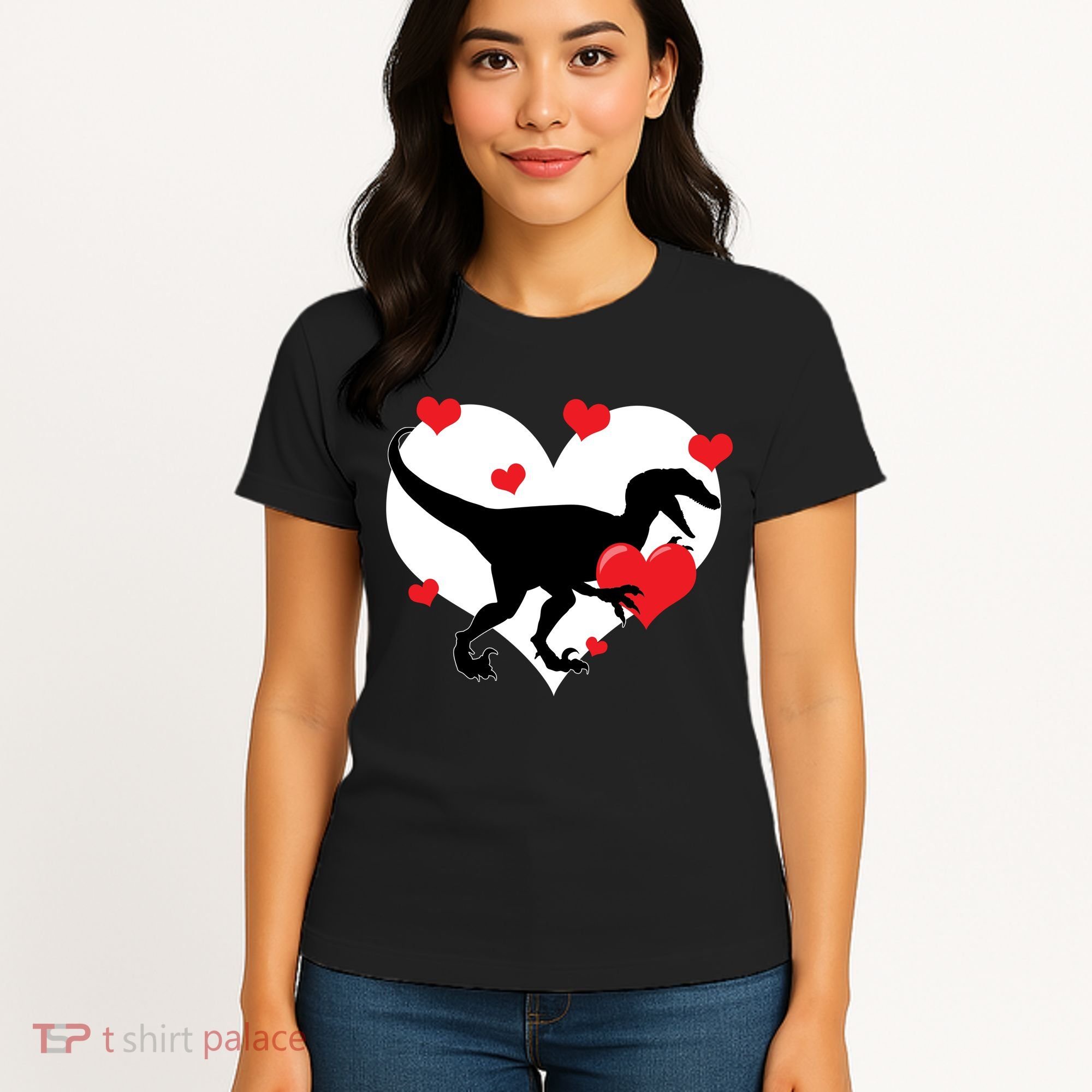 Stole My Heart Cute Dinosaur Women's T-Shirt
