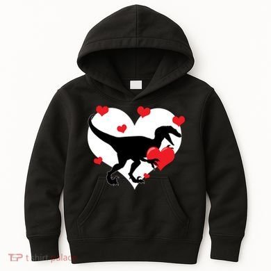 Stole My Heart Cute Dinosaur Kids Hoodie