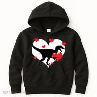 Stole My Heart Cute Dinosaur Kids Hoodie thumb 0