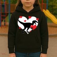 Stole My Heart Cute Dinosaur Kids Hoodie thumb 3