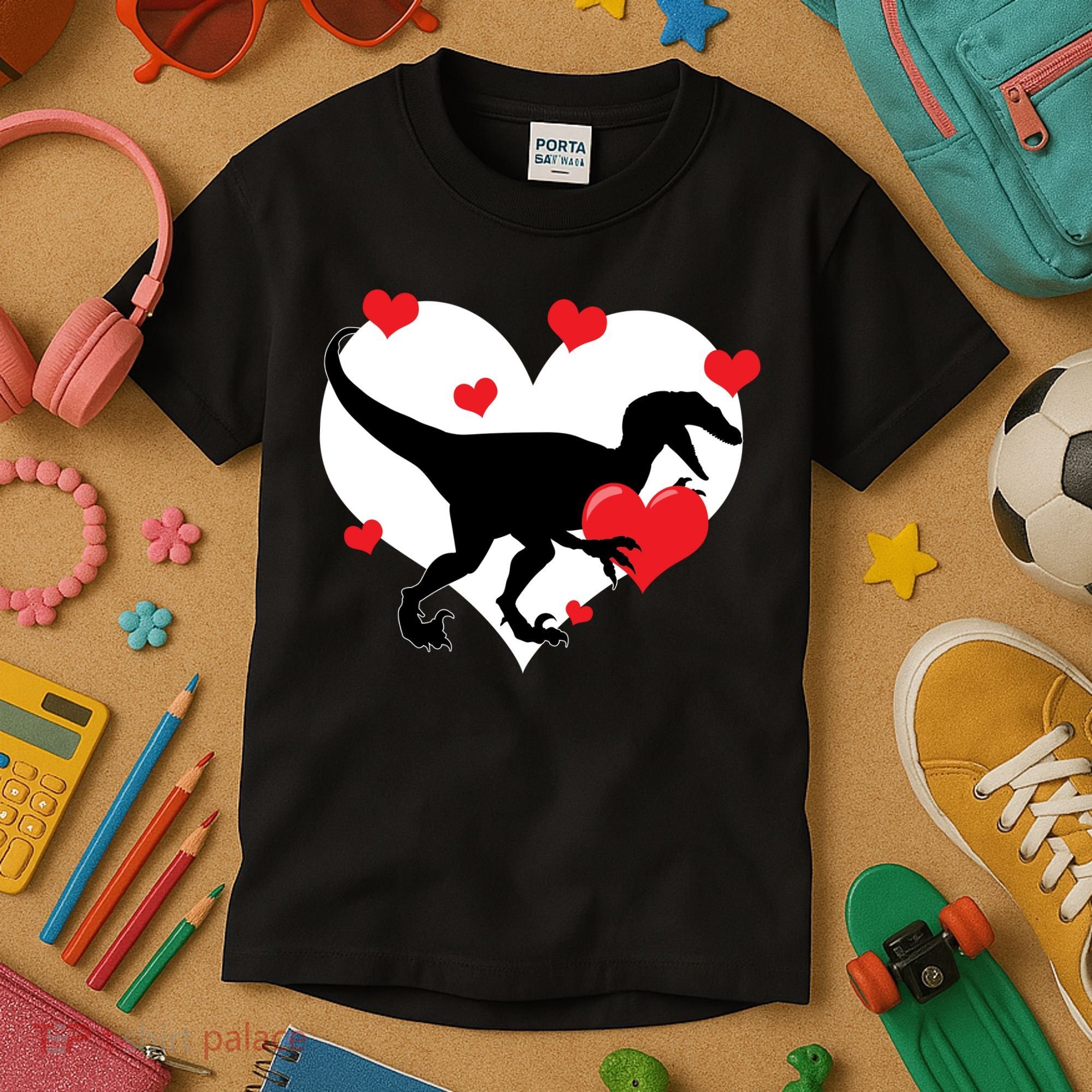 Stole My Heart Cute Dinosaur Kids T-Shirt