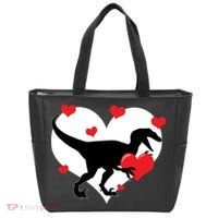 Stole My Heart Cute Dinosaur Tote Bag thumb 0