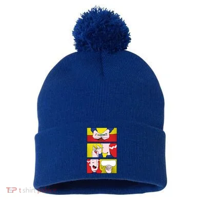 Stoner Comic Pom Pom 12in Knit Beanie