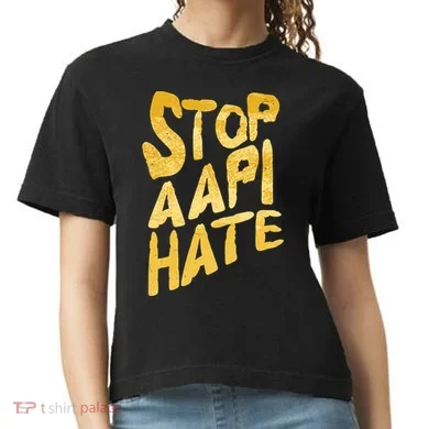 Stop AAPI Hate Painted Comfort Colors Boxy T-Shirt