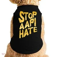 Stop AAPI Hate Painted Doggie Tank thumb 0