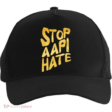 Stop AAPI Hate Painted Five-Panel Snapback Cap