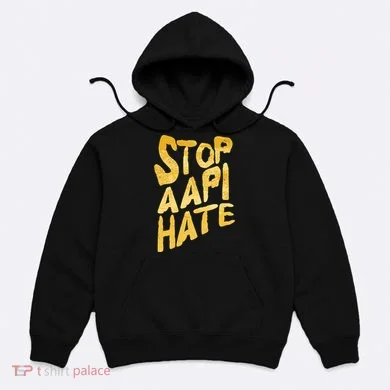 Stop AAPI Hate Painted Hoodie