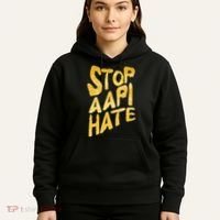 Stop AAPI Hate Painted Hoodie thumb 5