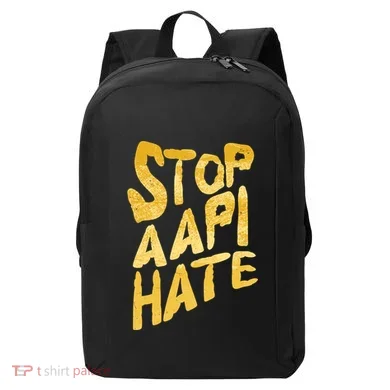 Stop AAPI Hate Painted Modern Backpack