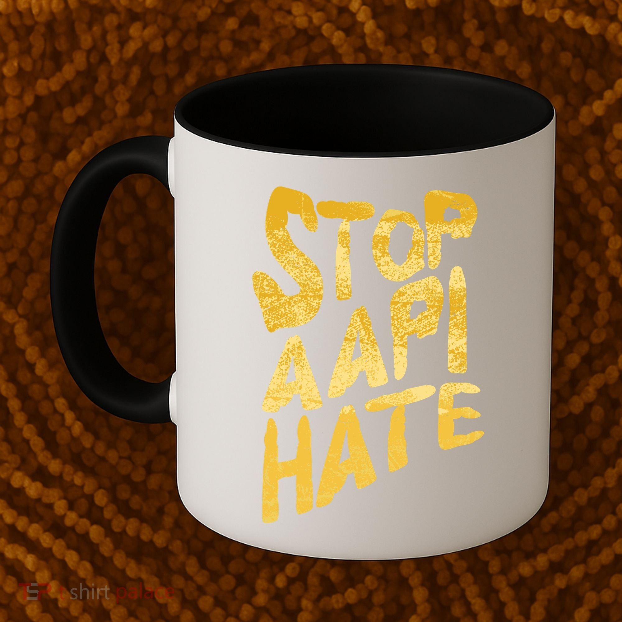Stop AAPI Hate Painted Coffee Mug