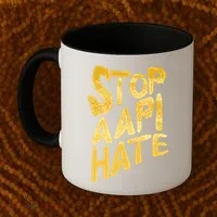 Stop AAPI Hate Painted Coffee Mug thumb 2