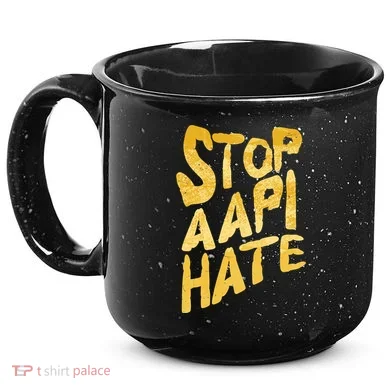 Stop AAPI Hate Painted 15oz Campfire Ceramic Mug
