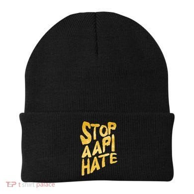 Stop AAPI Hate Painted Beanie